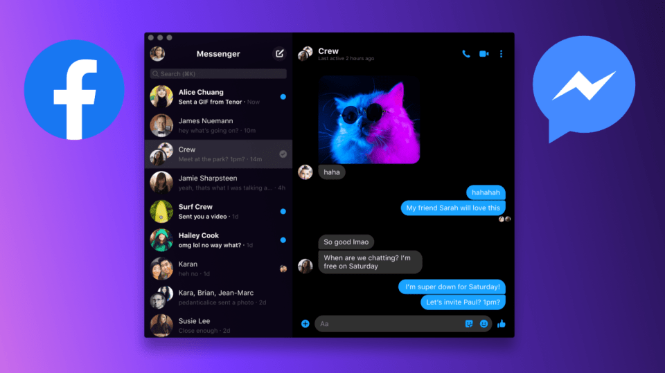 Nový desktopový Facebook Messenger